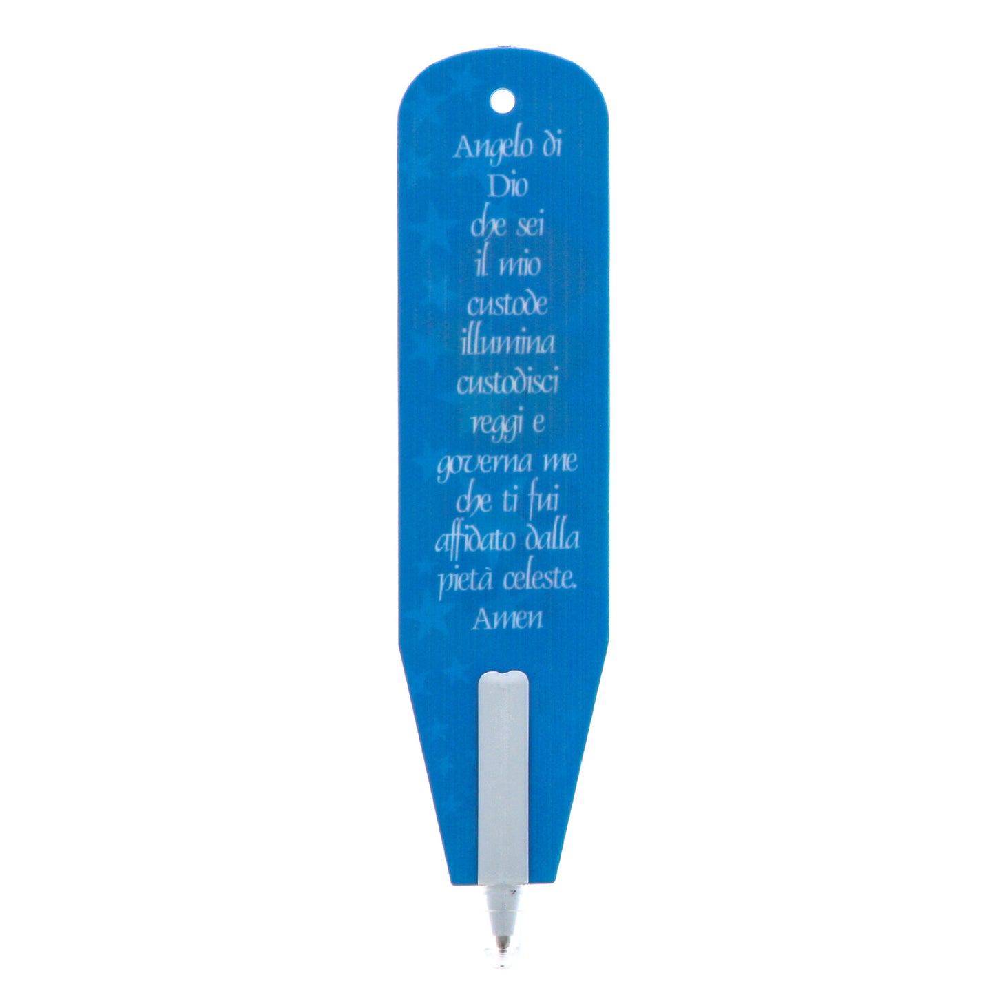 Penna Segnalibro con immagine Angelo Custode. Dimensioni 3x13 cm