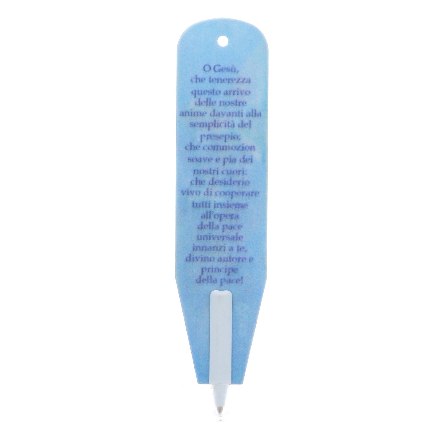 Penna Segnalibro con immagine Natale. Dimensioni 3x13 cm