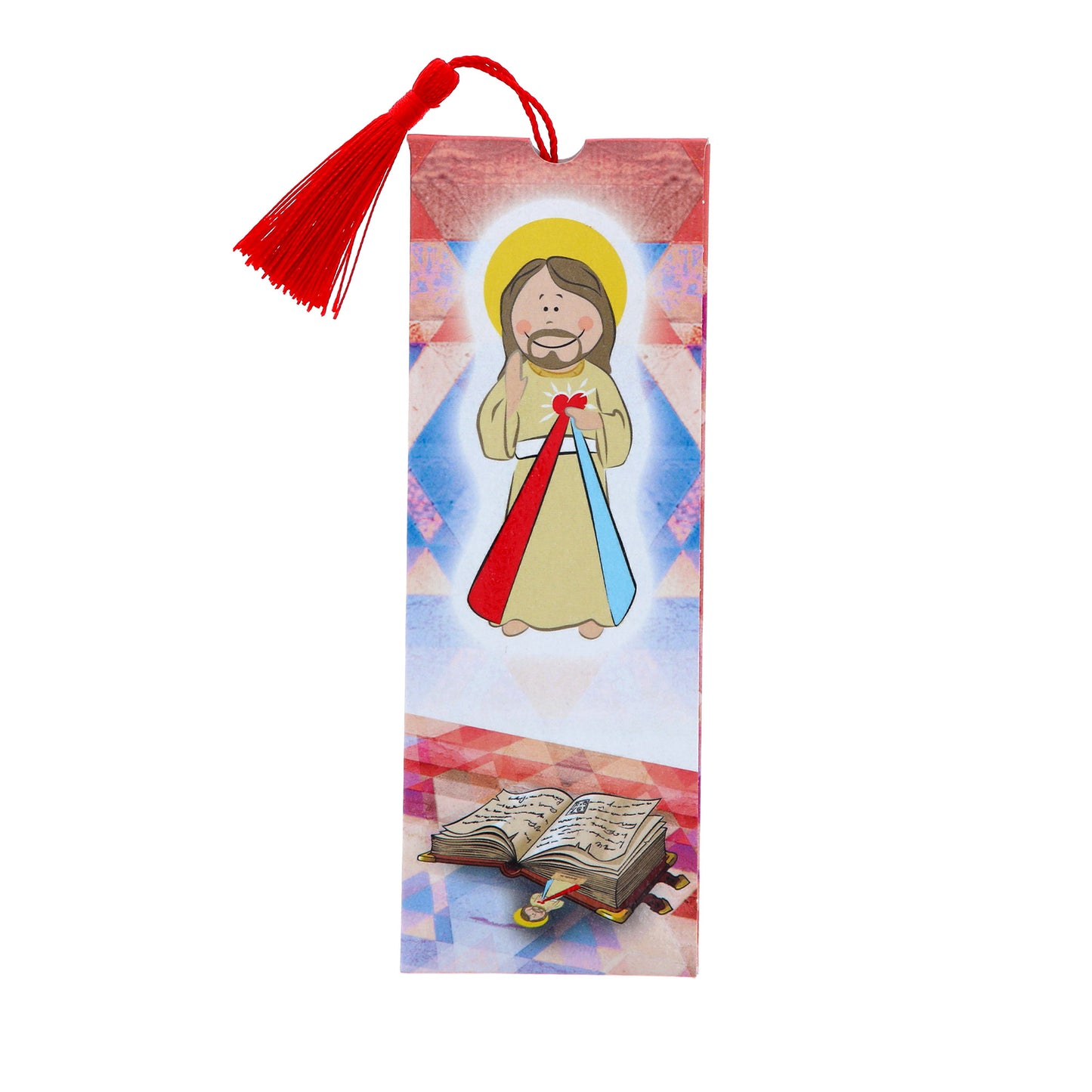 Segnalibro in polimero Gesù Misericordioso. Dimensioni 4x15,5 cm
