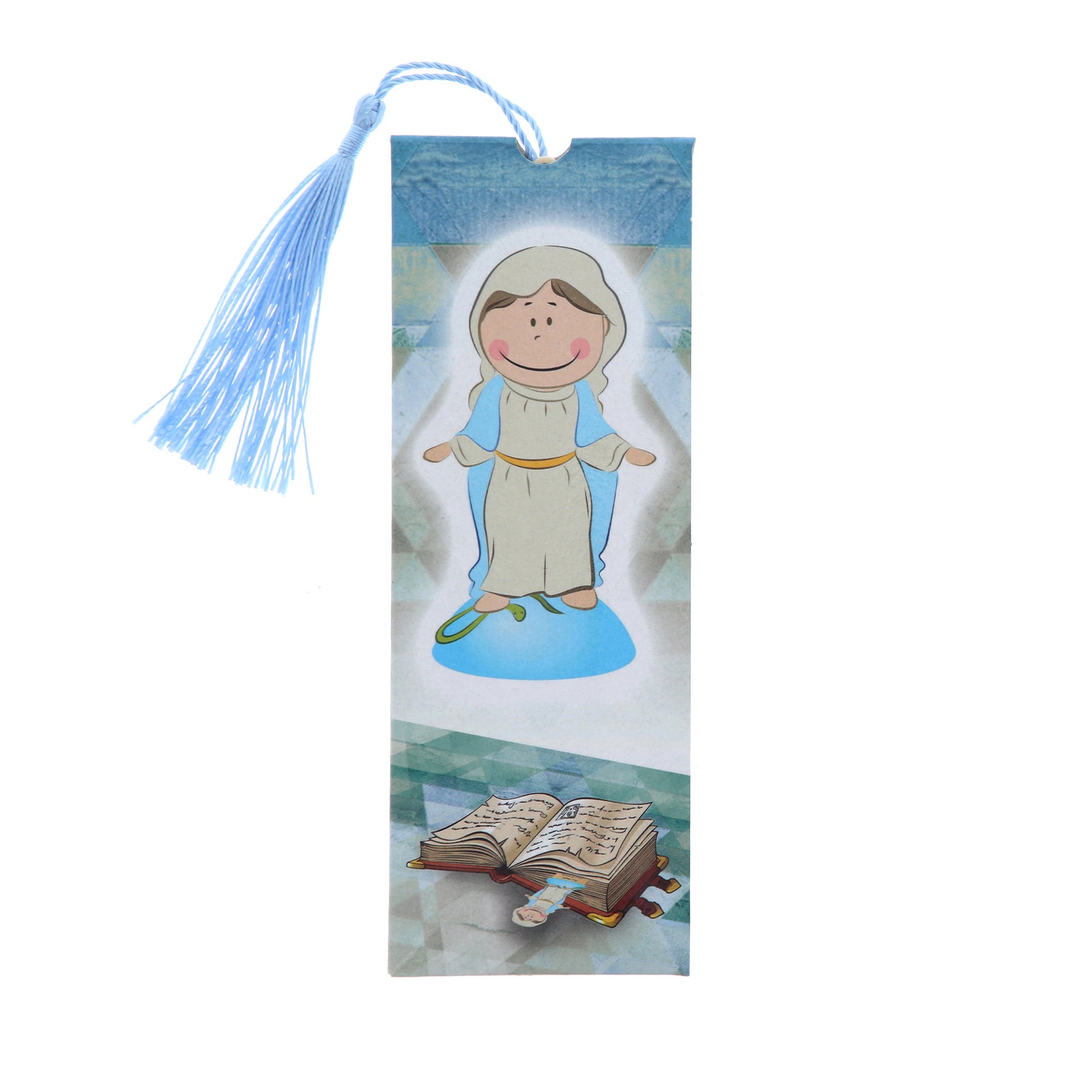 Segnalibro in polimero Madonna. Dimensioni 4x15,5 cm