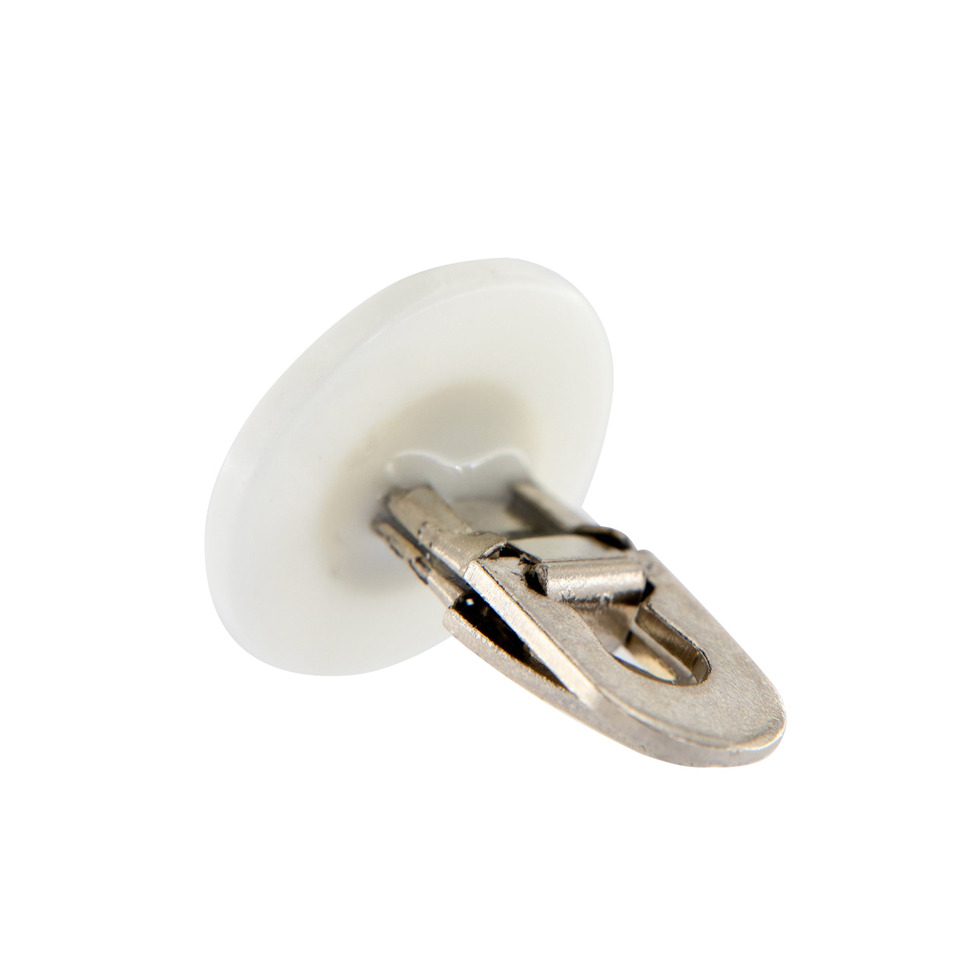 Bottone retro collo in resina. Diametro 1 cm