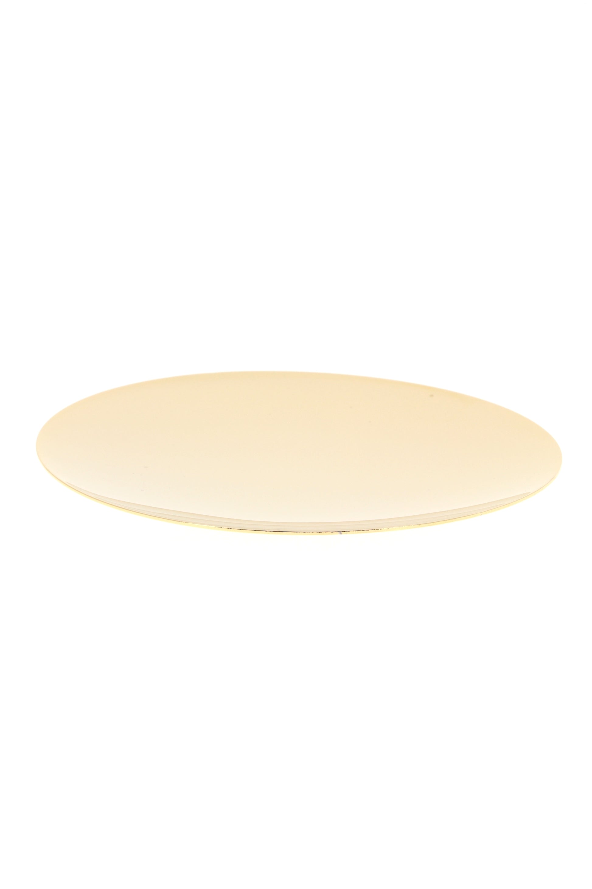 Patena in ottone dorato diametro 14 cm