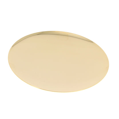 Patena in ottone dorato diametro 14 cm