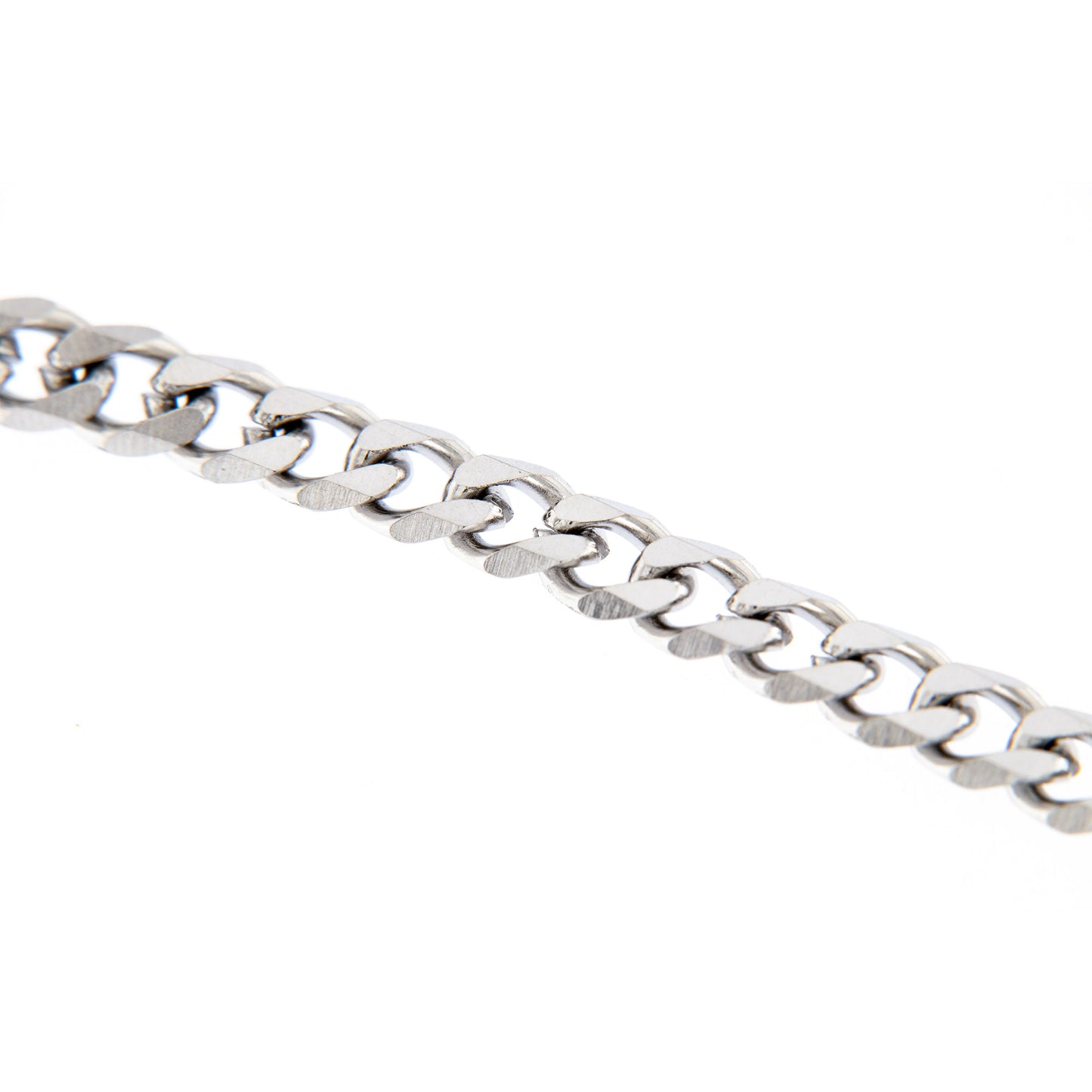 Bracciale in acciaio con croce san Benedetto. Lunghezza 22 cm