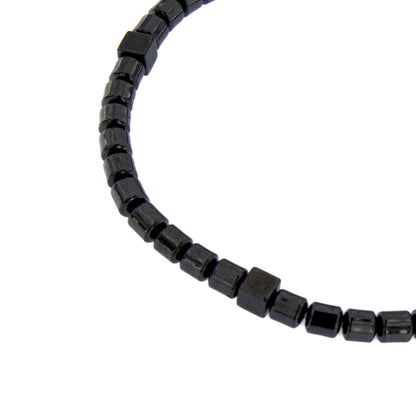 Bracciale elasticizzato in pietra dura ematite