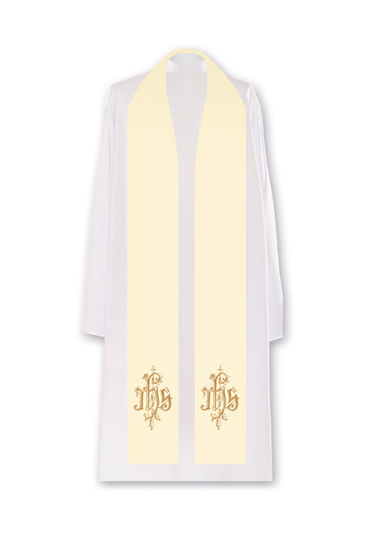 Stola sacerdotale con simbolo JHS dorato