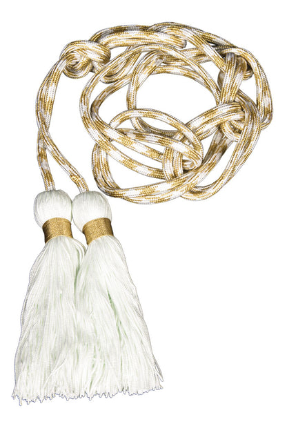 Cingolo bicolore oro per sacerdote in rayon