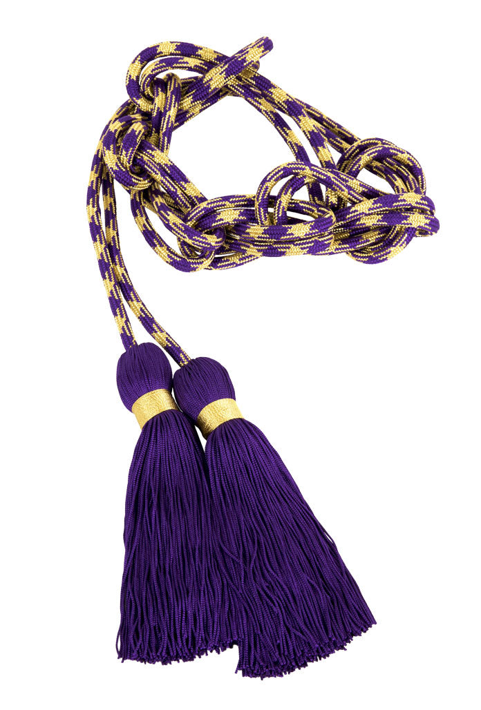 Cingolo bicolore oro per sacerdote in rayon