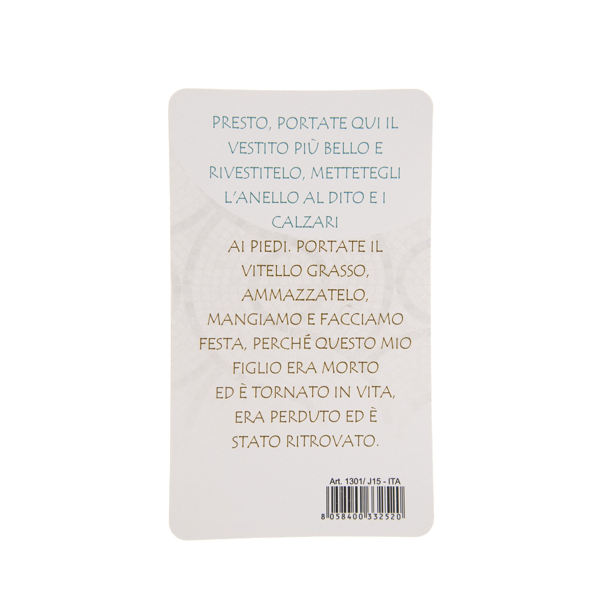 Ciondolo effetto ceramica con cartoncino. Per Confessione, Comunione, Cresima. Dimensioni 2x3,5 cm