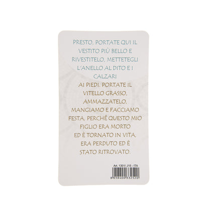Ciondolo effetto ceramica con cartoncino. Per Confessione, Comunione, Cresima. Dimensioni 2x3,5 cm