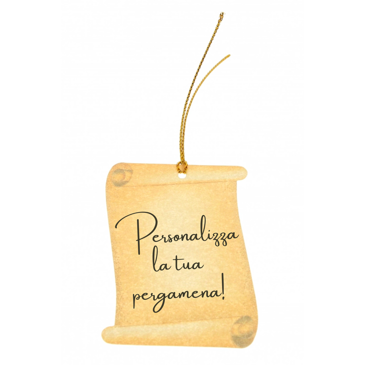 Diplomino pergamena sacramenti da personalizzare con laccio dorato. Dimensioni 6x8 cm 
