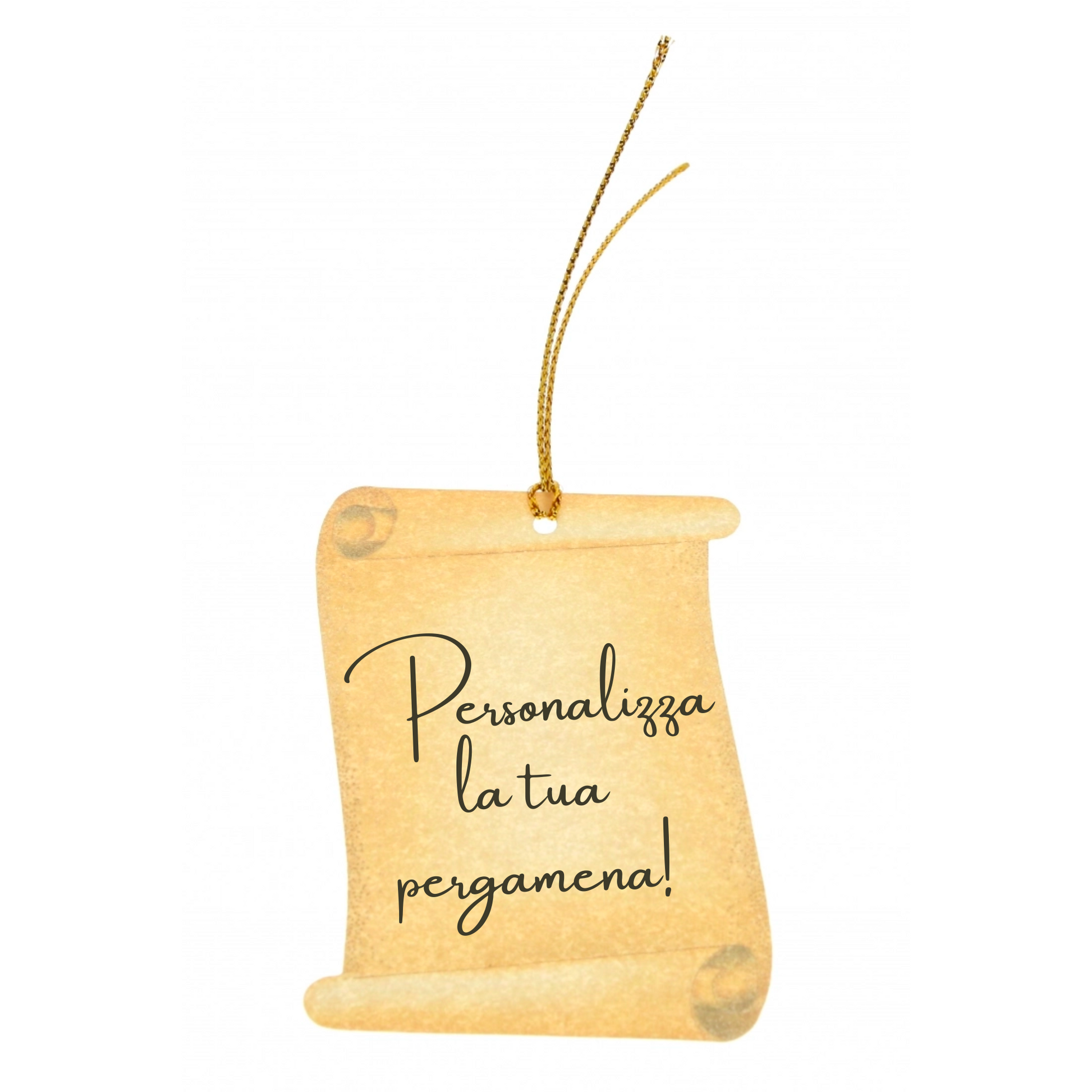 Diplomino pergamena sacramenti da personalizzare con laccio dorato. Dimensioni 6x8 cm 
