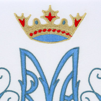 Palla copricalice con ricamo Mariano blu