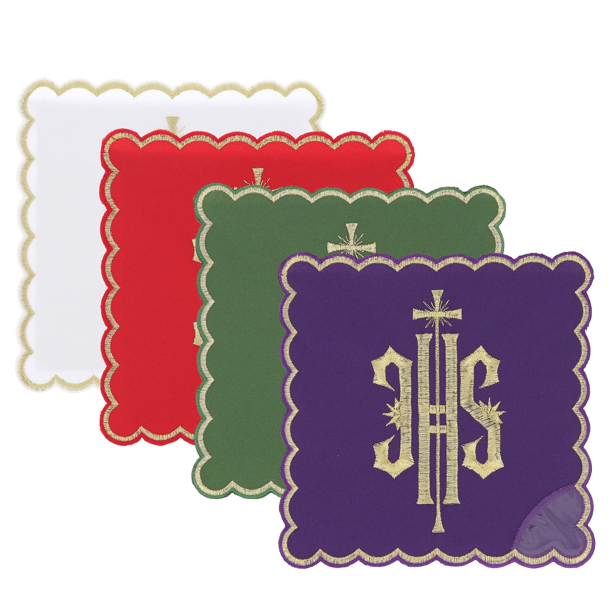 Palla copricalice con ricamo JHS oro