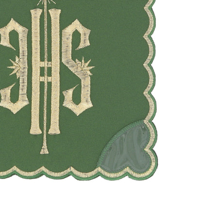 Palla copricalice con ricamo JHS oro