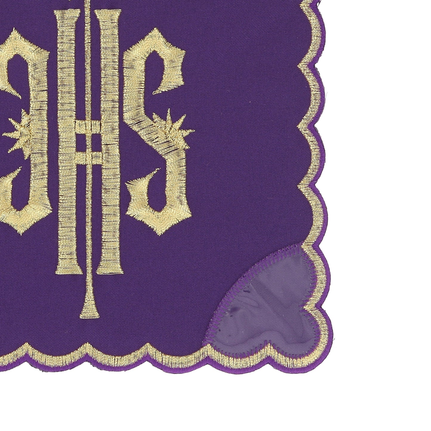 Palla copricalice con ricamo JHS oro