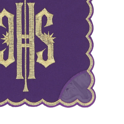 Palla copricalice con ricamo JHS oro