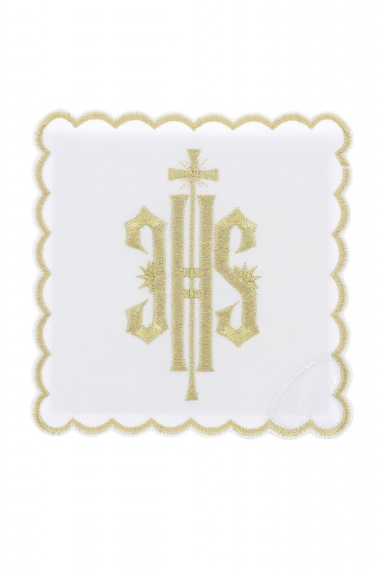 Palla copricalice con ricamo JHS oro