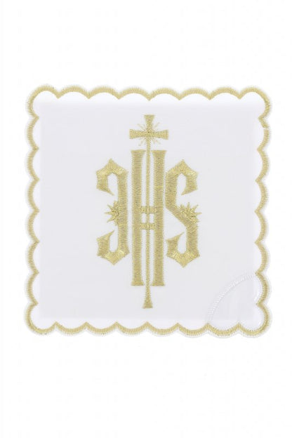 Palla copricalice con ricamo JHS oro