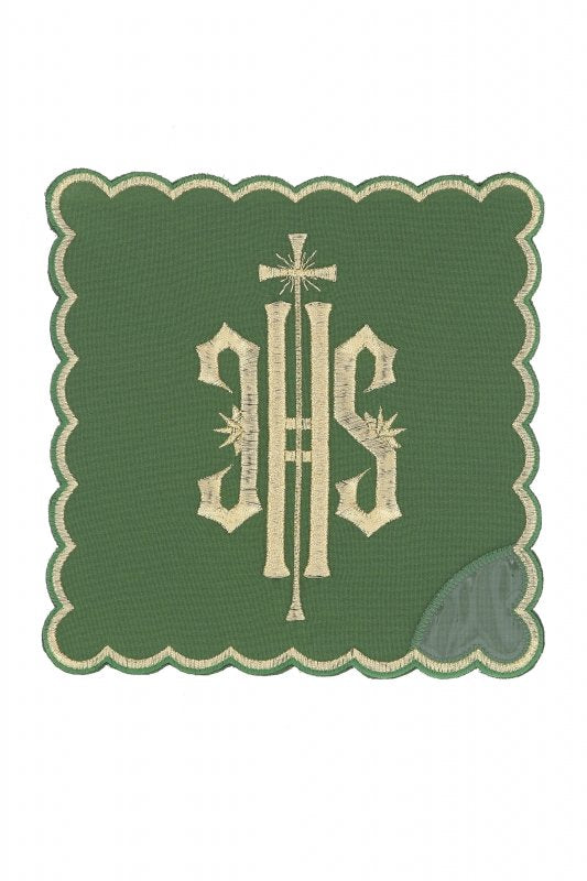 Palla copricalice con ricamo JHS oro