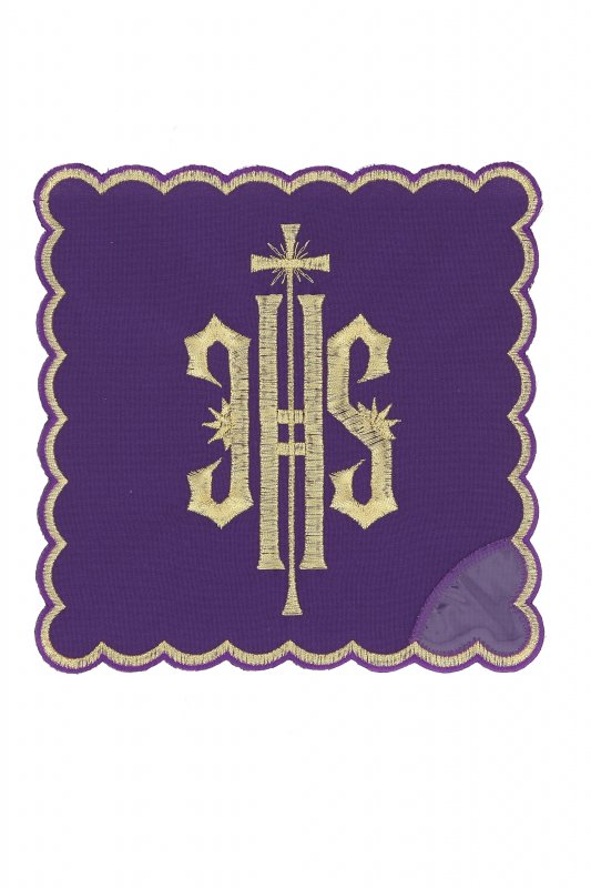 Palla copricalice con ricamo JHS oro