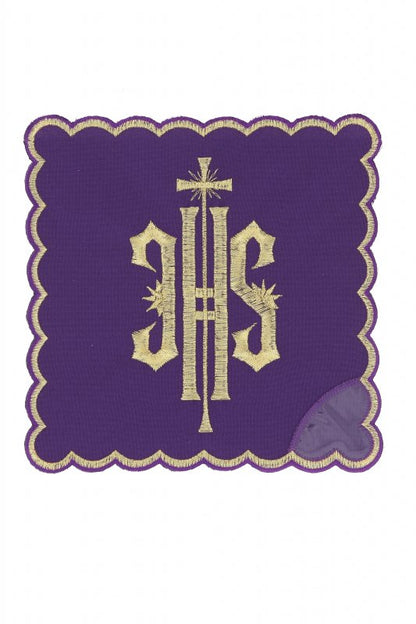 Palla copricalice con ricamo JHS oro