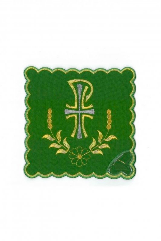 Palla copricalice con ricamo Pax e spighe