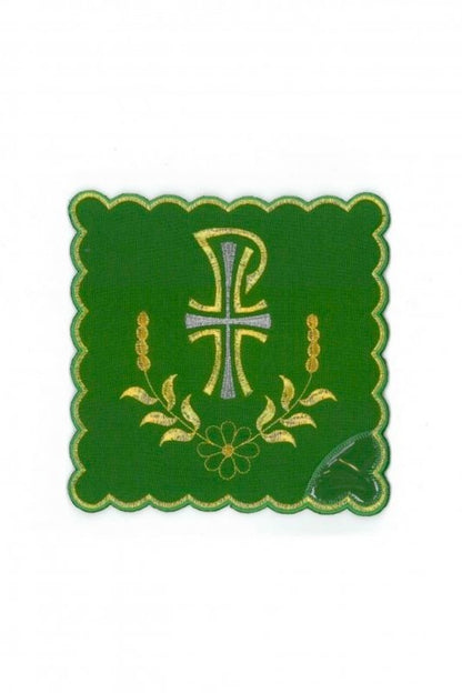 Palla copricalice con ricamo Pax e spighe