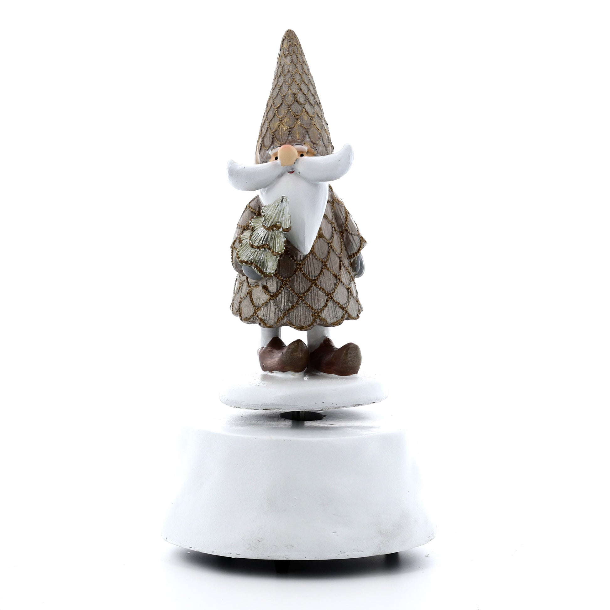 Carillon natalizio con Babbo Natale. Altezza 19,5 cm