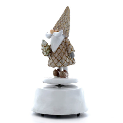 Carillon natalizio con Babbo Natale. Altezza 19,5 cm