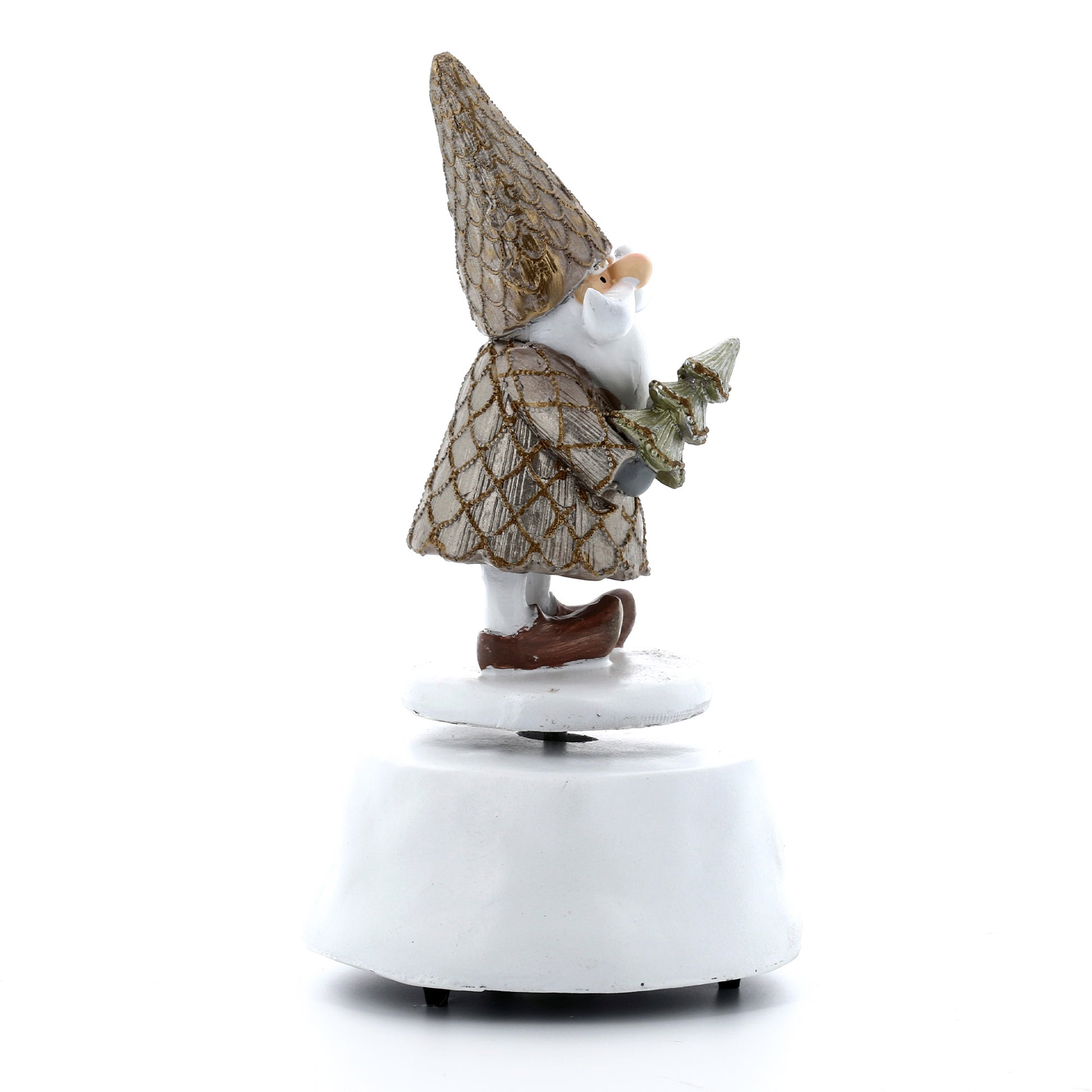 Carillon natalizio con Babbo Natale. Altezza 19,5 cm