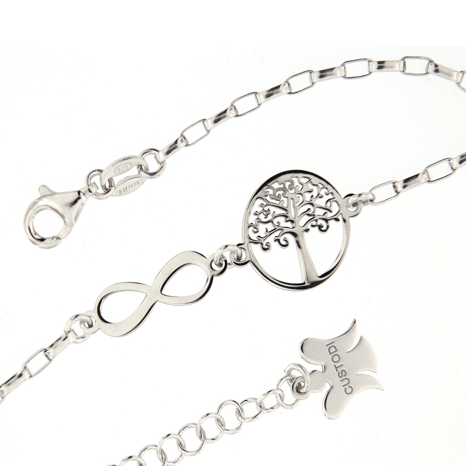 Bracciale Albero della vita e Infinito in argento 925