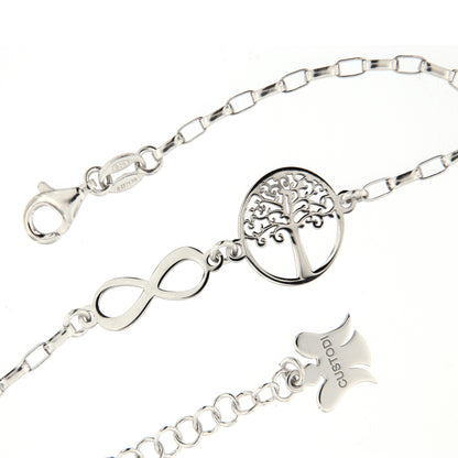 Bracciale Albero della vita e Infinito in argento 925