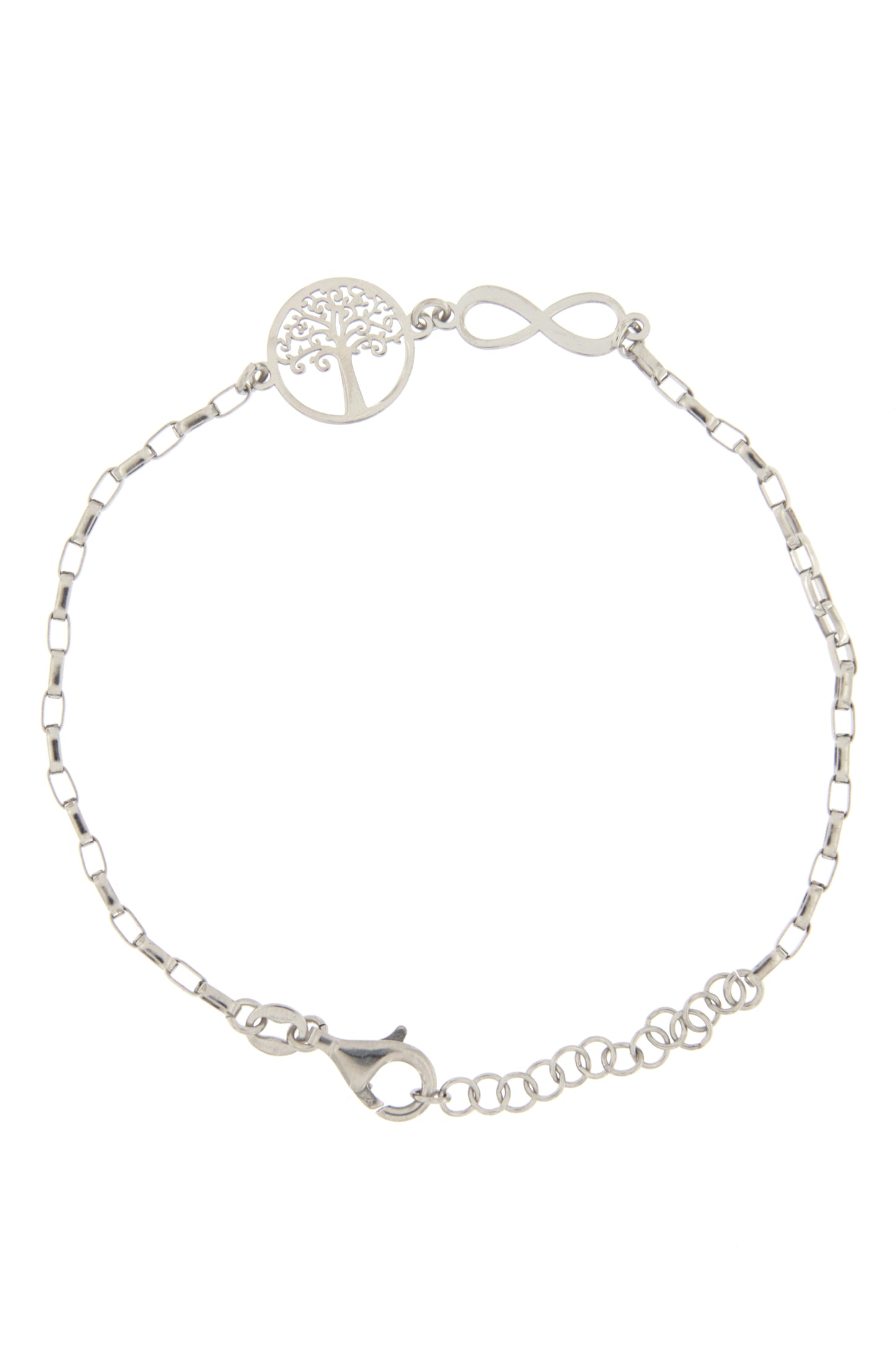 Bracciale Albero della vita e Infinito in argento 925