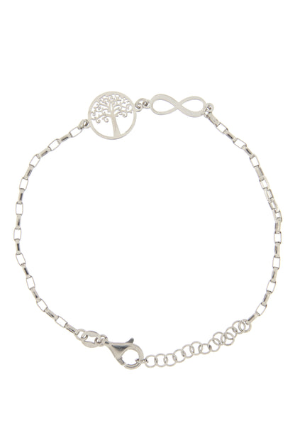 Bracciale Albero della vita e Infinito in argento 925