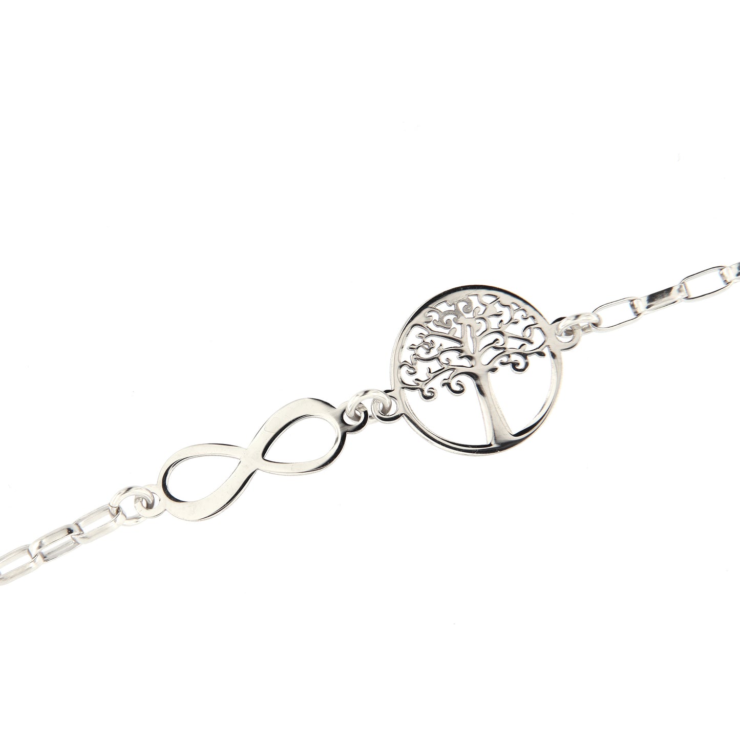 Bracciale Albero della vita e Infinito in argento 925