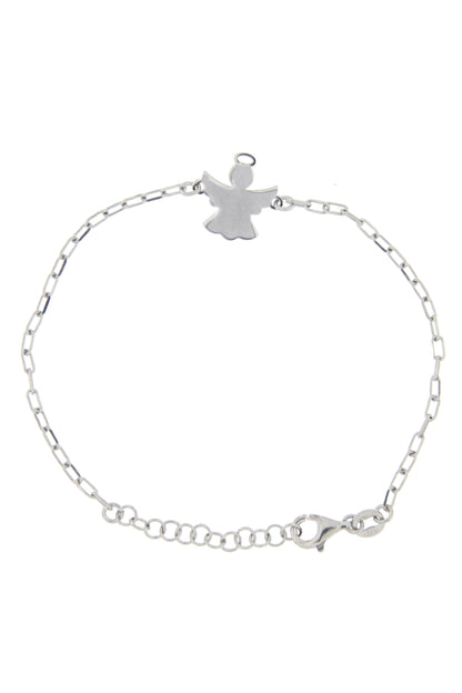 Bracciale Angelo in argento 925. Lunghezza 17+3 cm