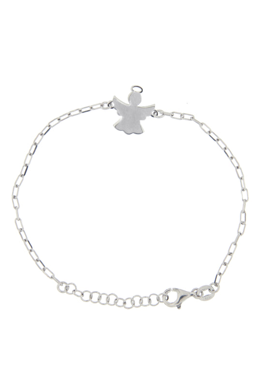 Bracciale Angelo in argento 925. Lunghezza 17+3 cm