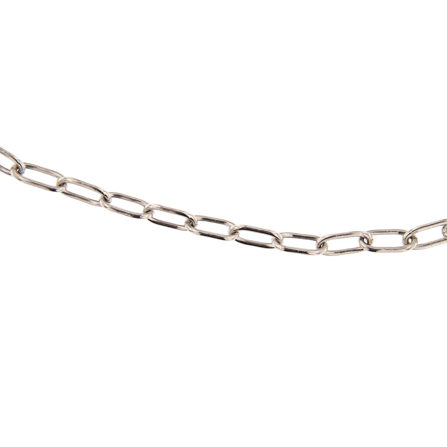 Bracciale base per ciondoli in argento 925. Lunghezza 17+3 cm