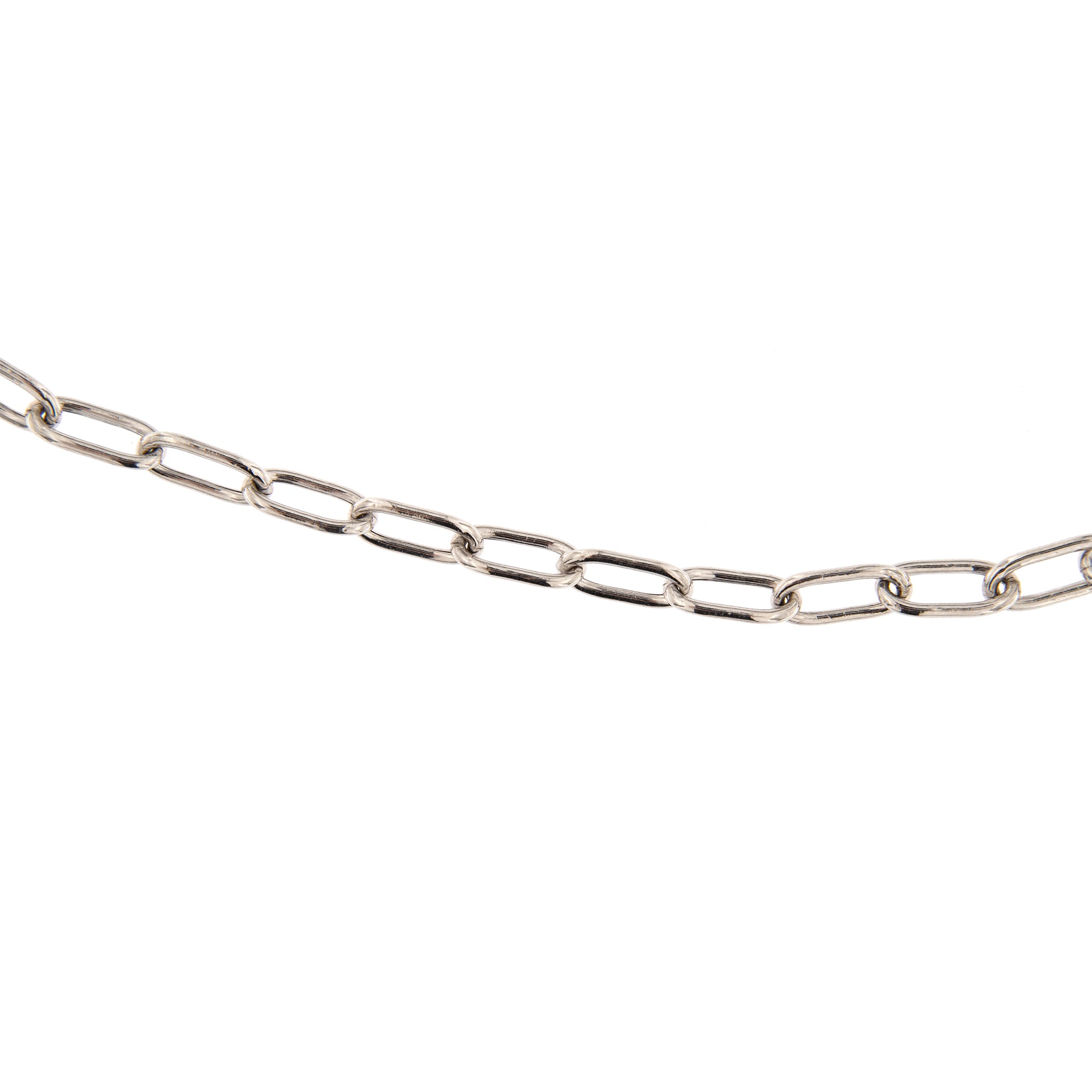 Bracciale base per ciondoli in argento 925. Lunghezza 17+3 cm