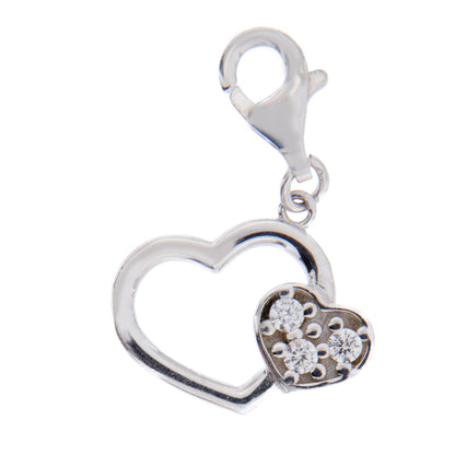 Ciondolo Cuore in argento 925. Dimensioni 1x1,5 cm