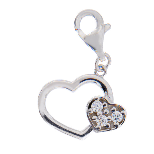 Ciondolo Cuore in argento 925. Dimensioni 1x1,5 cm