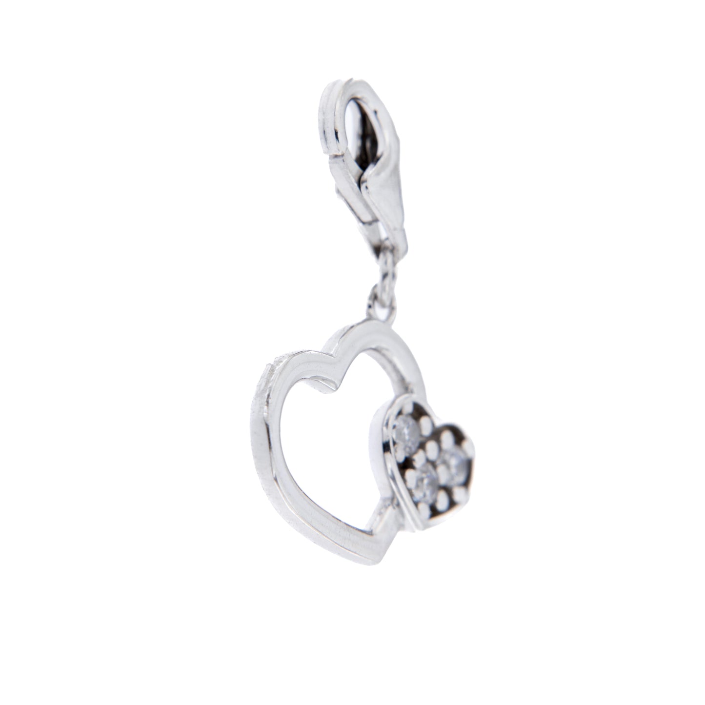Ciondolo Cuore in argento 925. Dimensioni 1x1,5 cm