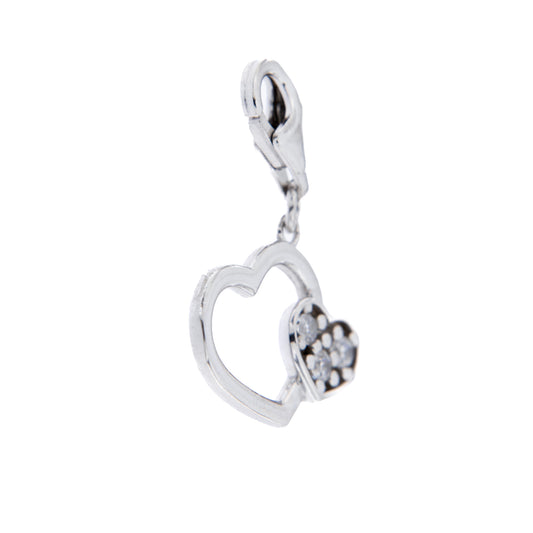 Ciondolo Cuore in argento 925. Dimensioni 1x1,5 cm
