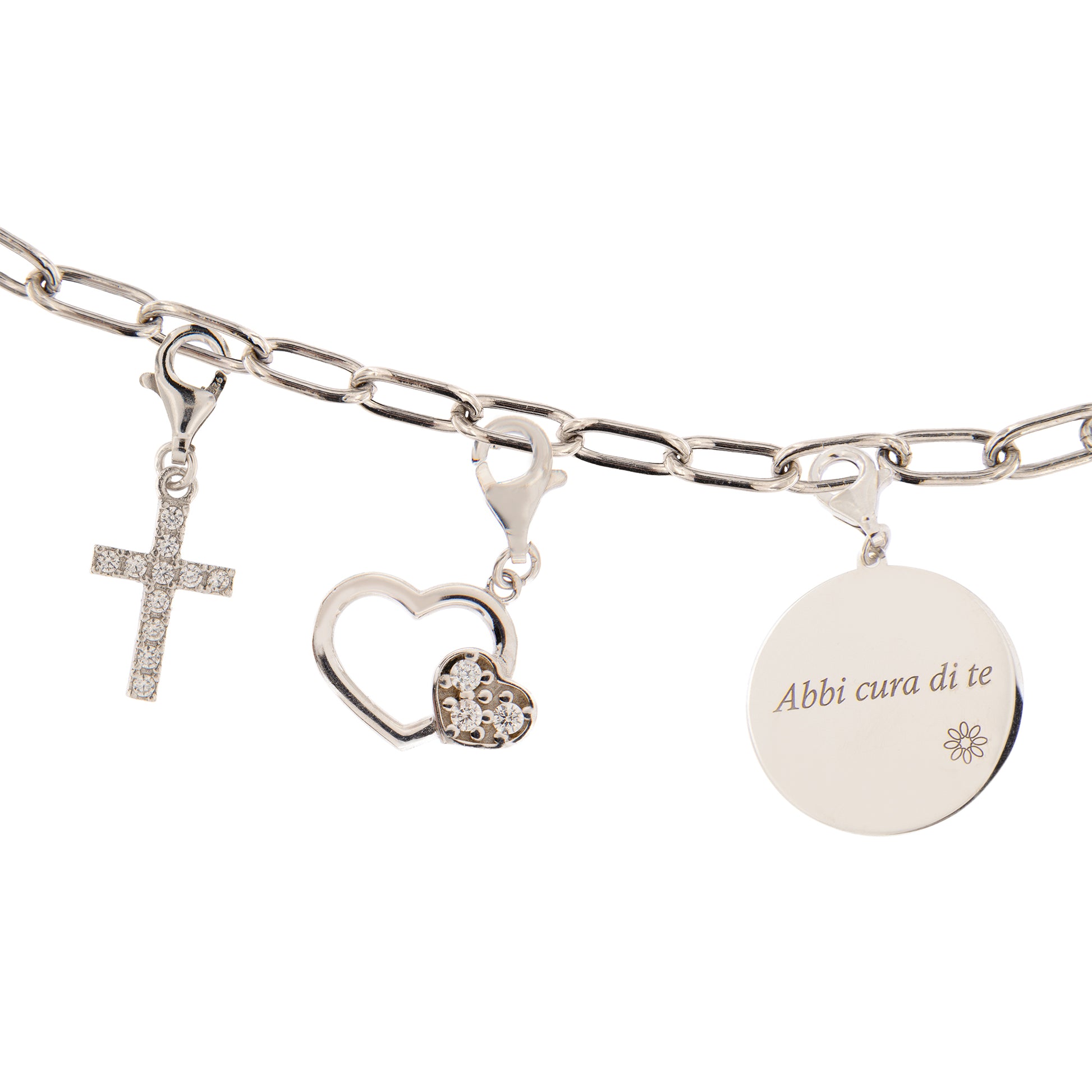 Ciondolo Cuore in argento 925. Dimensioni 1x1,5 cm