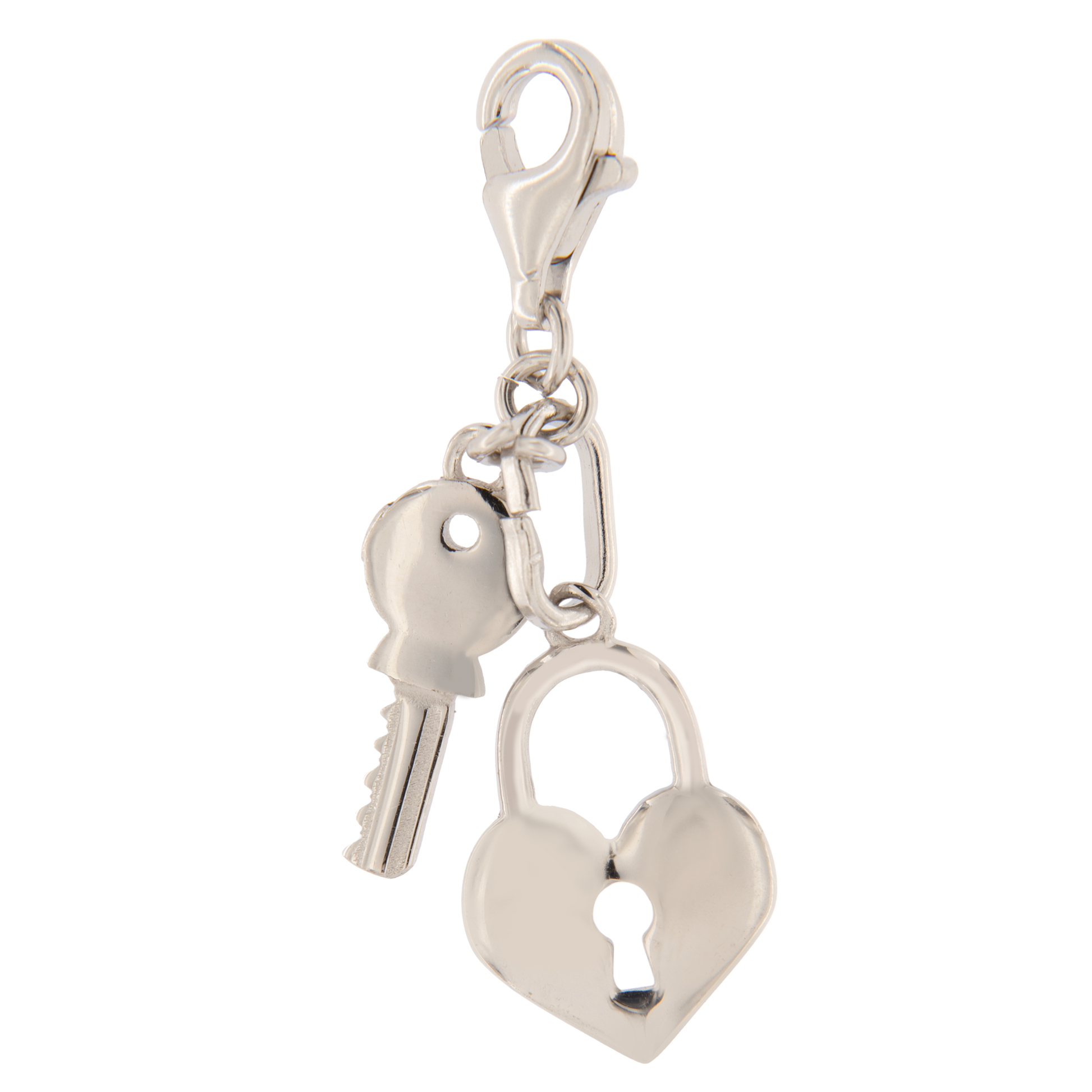 Ciondolo Chiave e lucchetto in argento 925