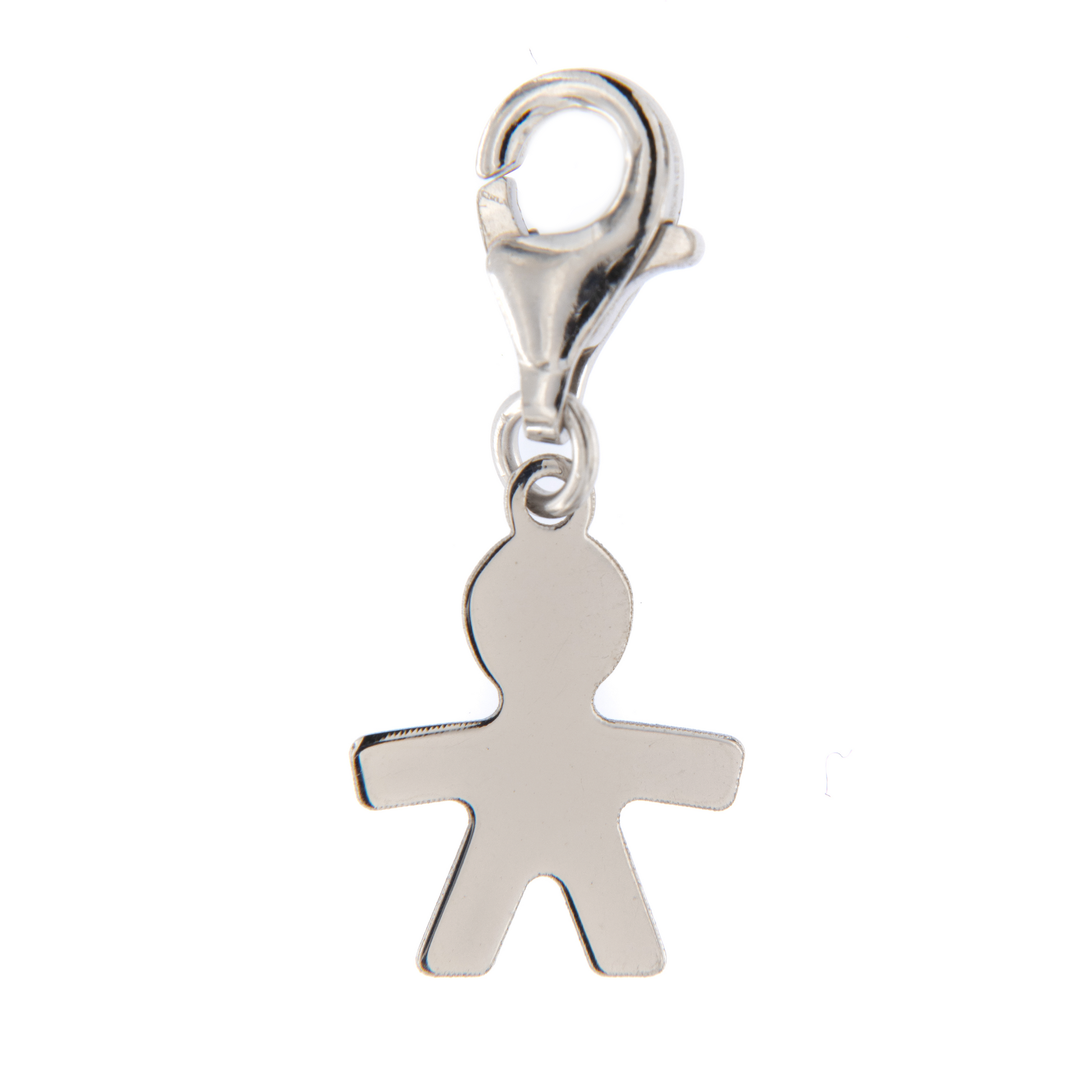 Ciondolo Bambino in argento 925. Dimensioni 1x0,6 cm