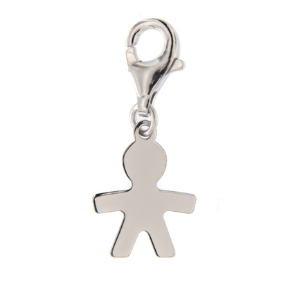 Ciondolo Bambino in argento 925. Dimensioni 1x0,6 cm