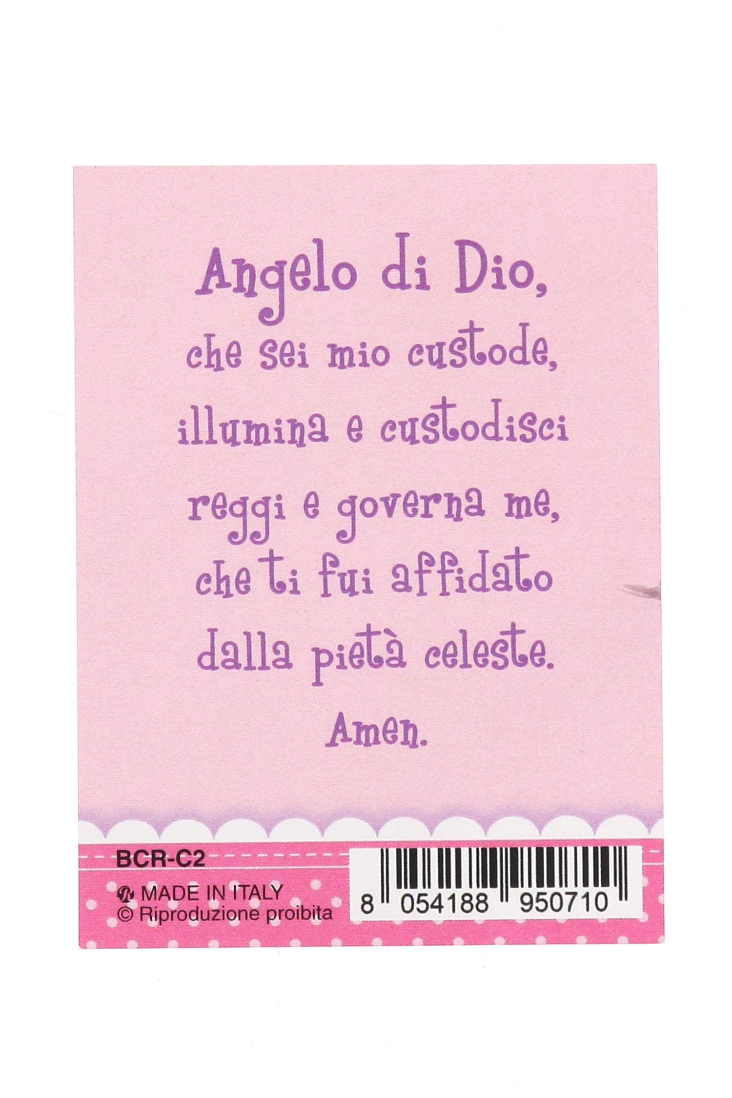 Sopraculla Croce Angelo di Dio per bambino e bambina. Dimensioni 5x8 cm