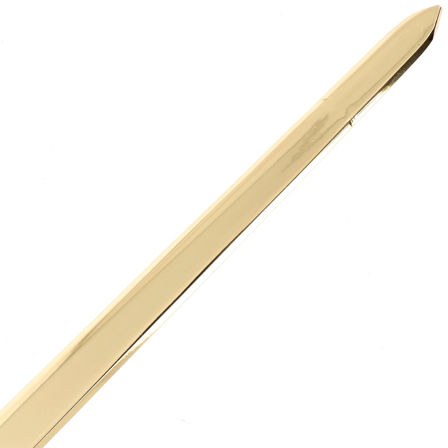Spada di San Michele in filigrana di ottone oro e strass. Lunghezza 42 cm